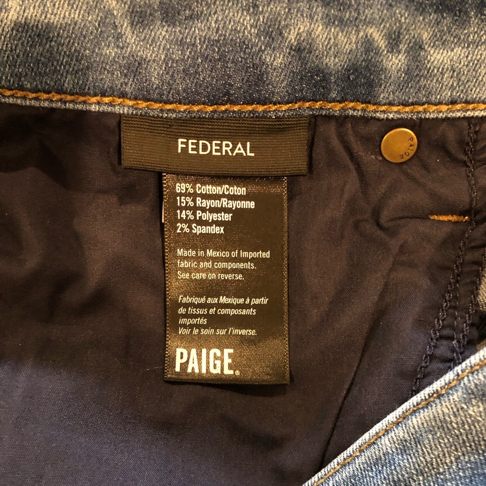 Paige Federal Slim Straight Jeans - Picture 4 of 4